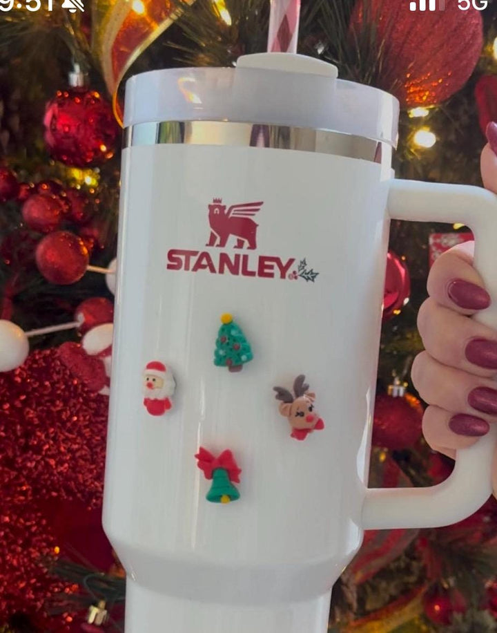 Christmas Tumbler Charm Magnets, Tumbler Accessories, magnetic Stanley decorations, locker magents, refrigerator magnets, unique gift