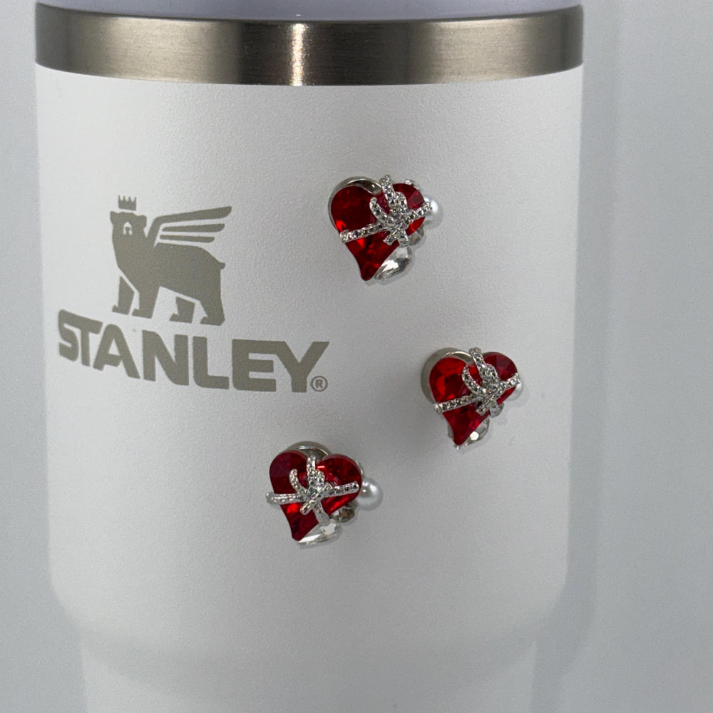 Rhinestone Heart Tumbler Charm Magnets, Tumbler Accessories, magnetic Stanley decorations, locker magents, refrigerator magnets, unique gift