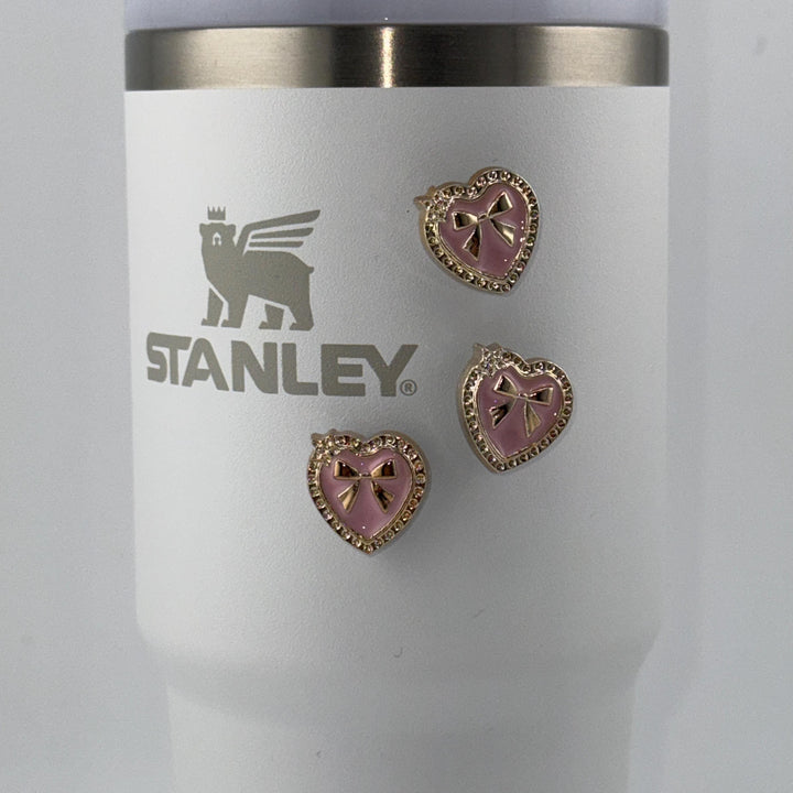 Rhinestone Heart Tumbler Charm Magnets, Tumbler Accessories, magnetic Stanley decorations, locker magents, refrigerator magnets, unique gift