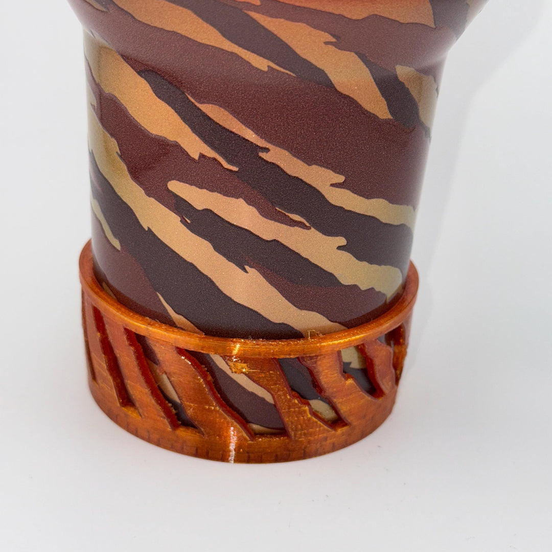 Tiger print Tumbler Boot, Rhinestone Tiger Topper, Gold Crown Topper, fits your 40 oz Stanley Tumblers, Unique Gift, LIMITED SUPPLY