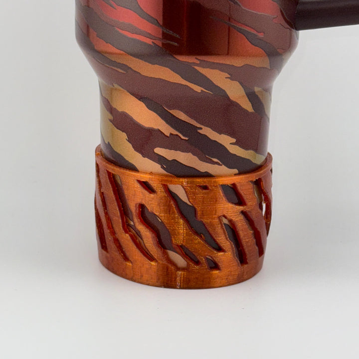 Tiger Stripe Tumbler Boot, Rhinestone Tiger Topper, Gold Crown Topper, fits your 40 oz Stanley Tumblers, Unique Gift, LIMITED SUPPLY