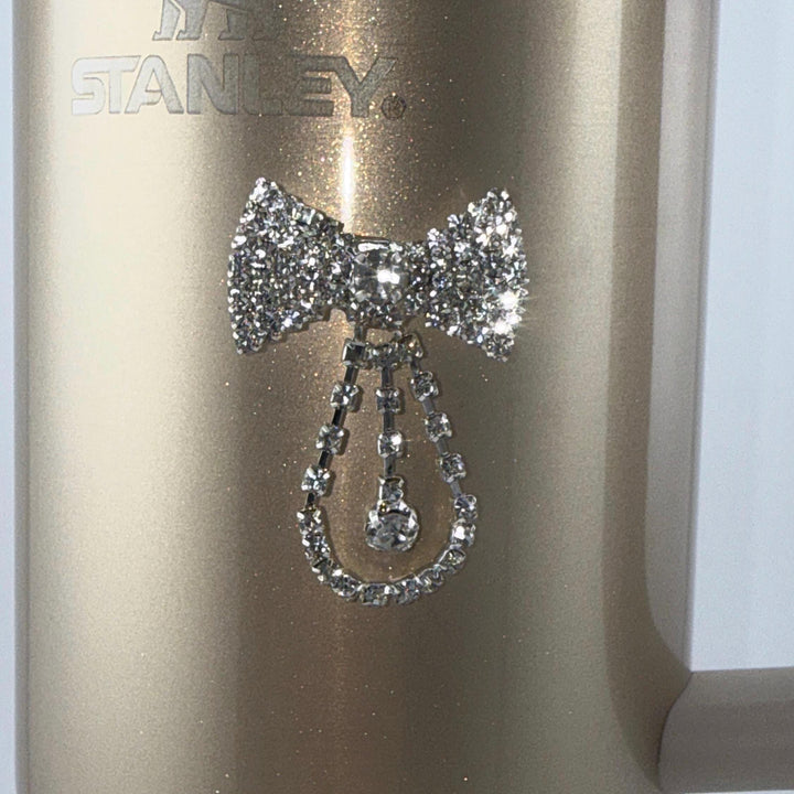 Large Rhinestone Bow Tumbler Charm Embelishment Magnets, Tumbler Accessories, magnetic Stanley decor, locker, refrigerator, unique gift