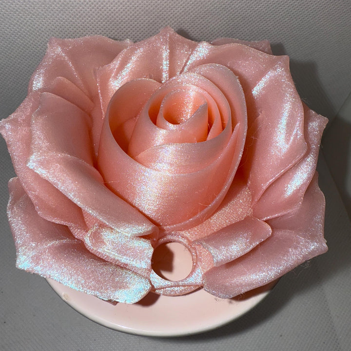 3D Rose Tumbler Topper that fit the new Coral Fixation Stanley lids, Rose tumbler topper, 3D Decorative Lid