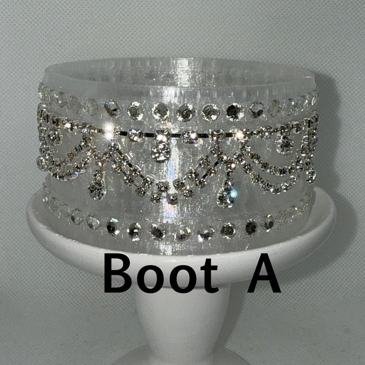 Rhinestone Royal Princess Accessory Collection to fit your Stanley tumblers with options for a Princess Crown Topper, Royal Halo Lid Band, Royal Tumbler Boot, Crystal Straw Topper