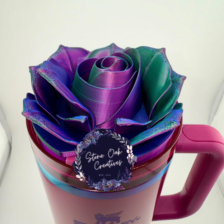 PRE-ORDER Cobalt Blue Silver Rhinestone Royal Princess Accessory Collection, fits your Berry Truffle Stanley Tumbler