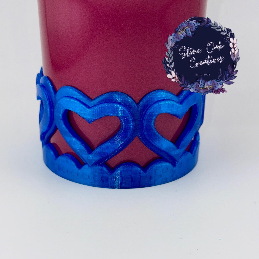 Valentine Heart Tumbler Boot, Red White Pink, Protective Sleeve, HOT SELLER