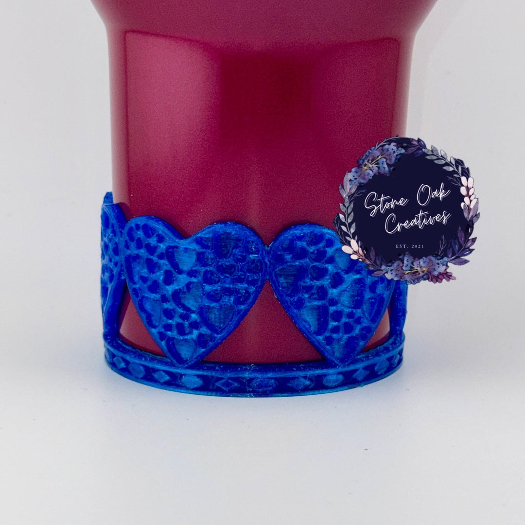 Valentine Heart Tumbler Boot, Red White Pink, Protective Sleeve, HOT SELLER