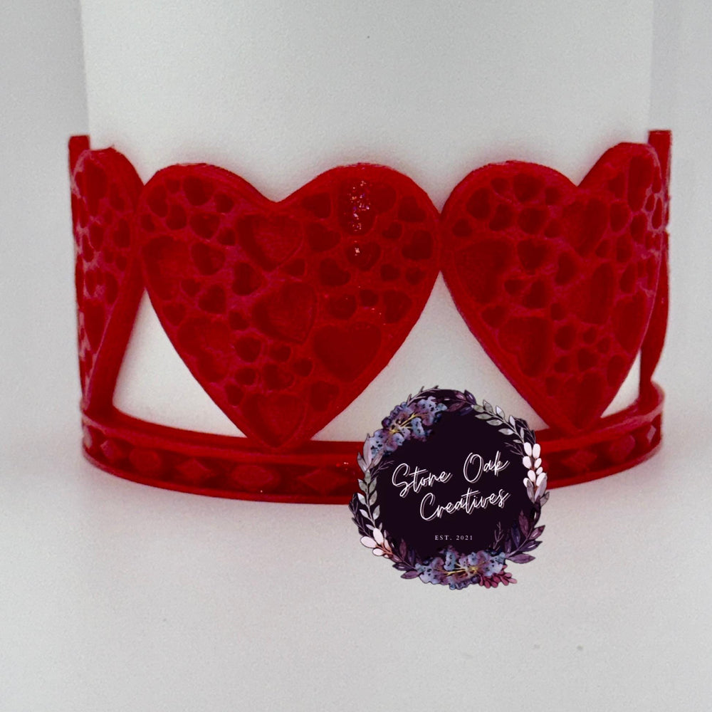 Valentine Heart Tumbler Boot, Red White Pink, Protective Sleeve, HOT SELLER