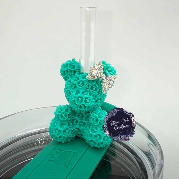Mint Blue Rhinestone Royal Princess Accessory Collection for Stanley tumblers with options for a Princess Crown Topper, Royal