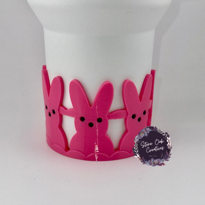 Easter Bunny Tumbler Boot, Tumbler Boot Sleeve, Pastel Easter Bunnies Spring, Fit's Stanley Tumblers, Protective Sleeve, CUSTOMIZE