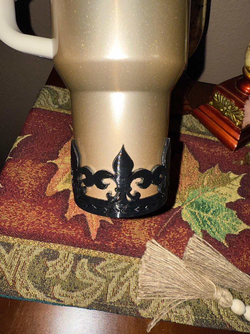 Fleur-de-lis Tumbler Boot, Tumbler Boot Sleeve, Mardi Gras Boot, fits your Stanley Tumblers, Unique Gift, multiple colors BEST SELLER
