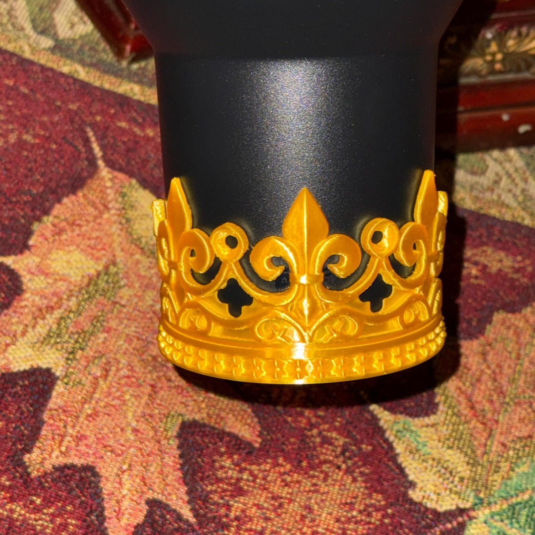 Fleur-de-lis Crown Tumbler Boot, Tumbler Boot Sleeve, fits your Stanley Tumblers, Unique Gift, multiple colors BEST SELLER