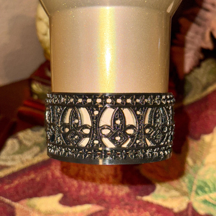 Fancy Black Mosaic Crown Tumbler Boot, Tumbler Boot Sleeve, fits your Stanley Tumblers, Unique Gift, multiple colors available