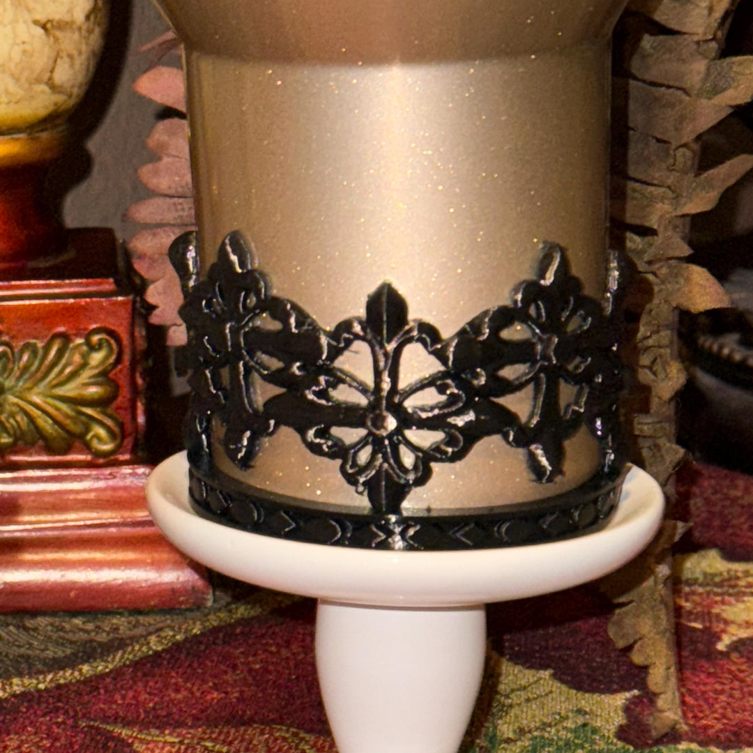 Fancy Black Crown Tumbler Boot, Tumbler Boot Sleeve, fits your Stanley Tumblers, Unique Gift