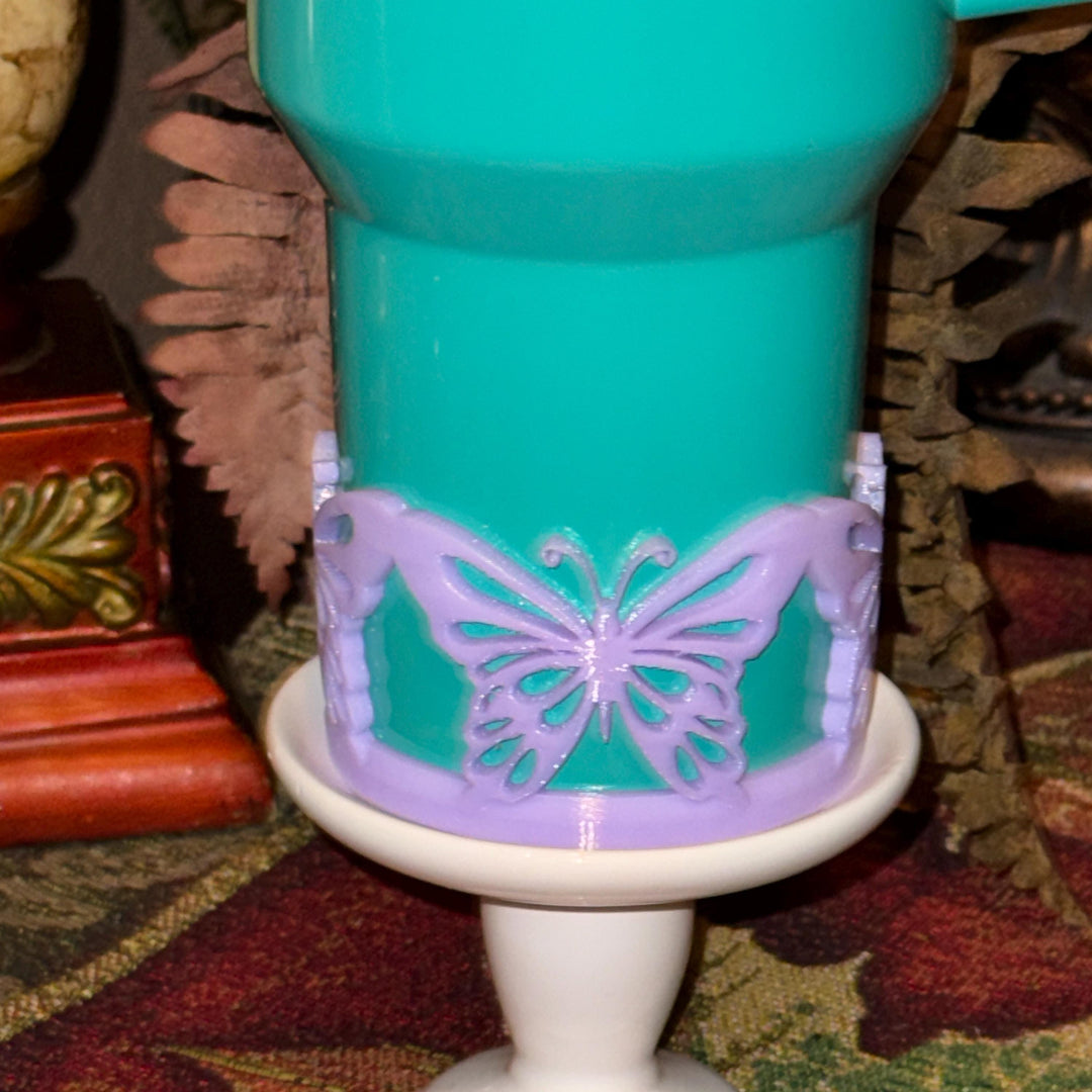 Beautiful Butterfly Tumbler Boot, Tumbler Boot Sleeve, fits your Stanley Tumblers, Unique Gift for Spring