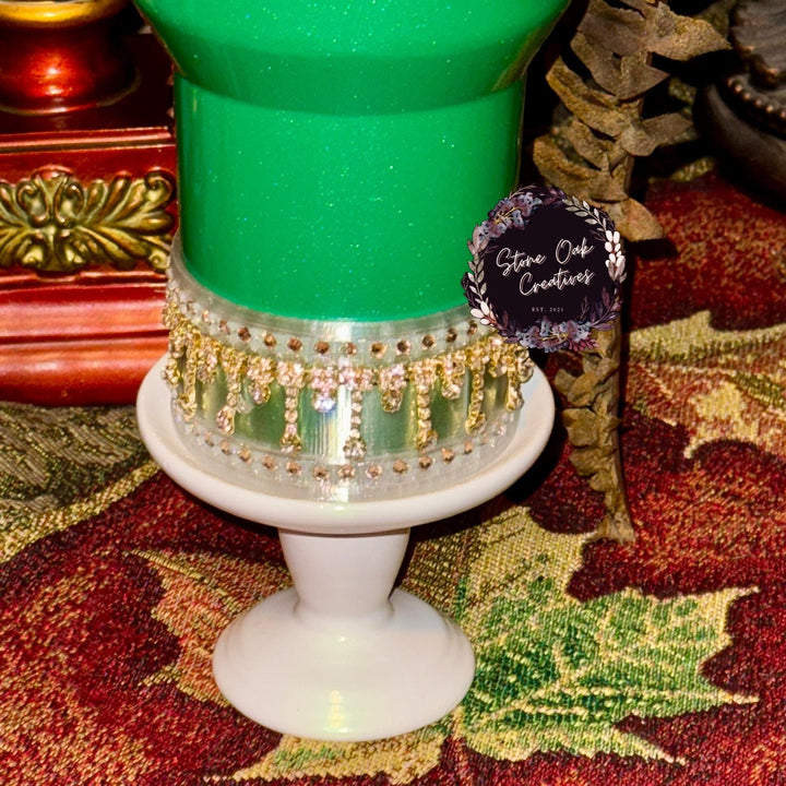 Gold Fancy Rhinestone Royal Princess Accessory for Stanley tumblers BEST SELLER Crown Topper, Royal Queen Halo Bling Bangle Band Boot Straw