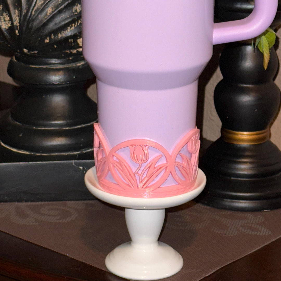 Beautiful Spring Tulip Tumbler Boot, Tumbler Boot Sleeve, fits your Stanley Tumblers, Unique Gift for Spring Easter