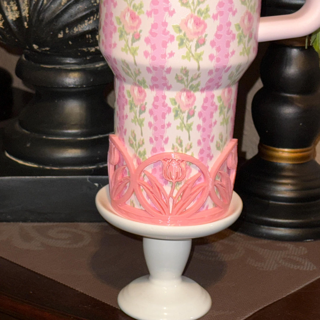 Beautiful Spring Tulip Tumbler Boot, Tumbler Boot Sleeve, fits your Stanley Tumblers, Unique Gift for Spring Easter