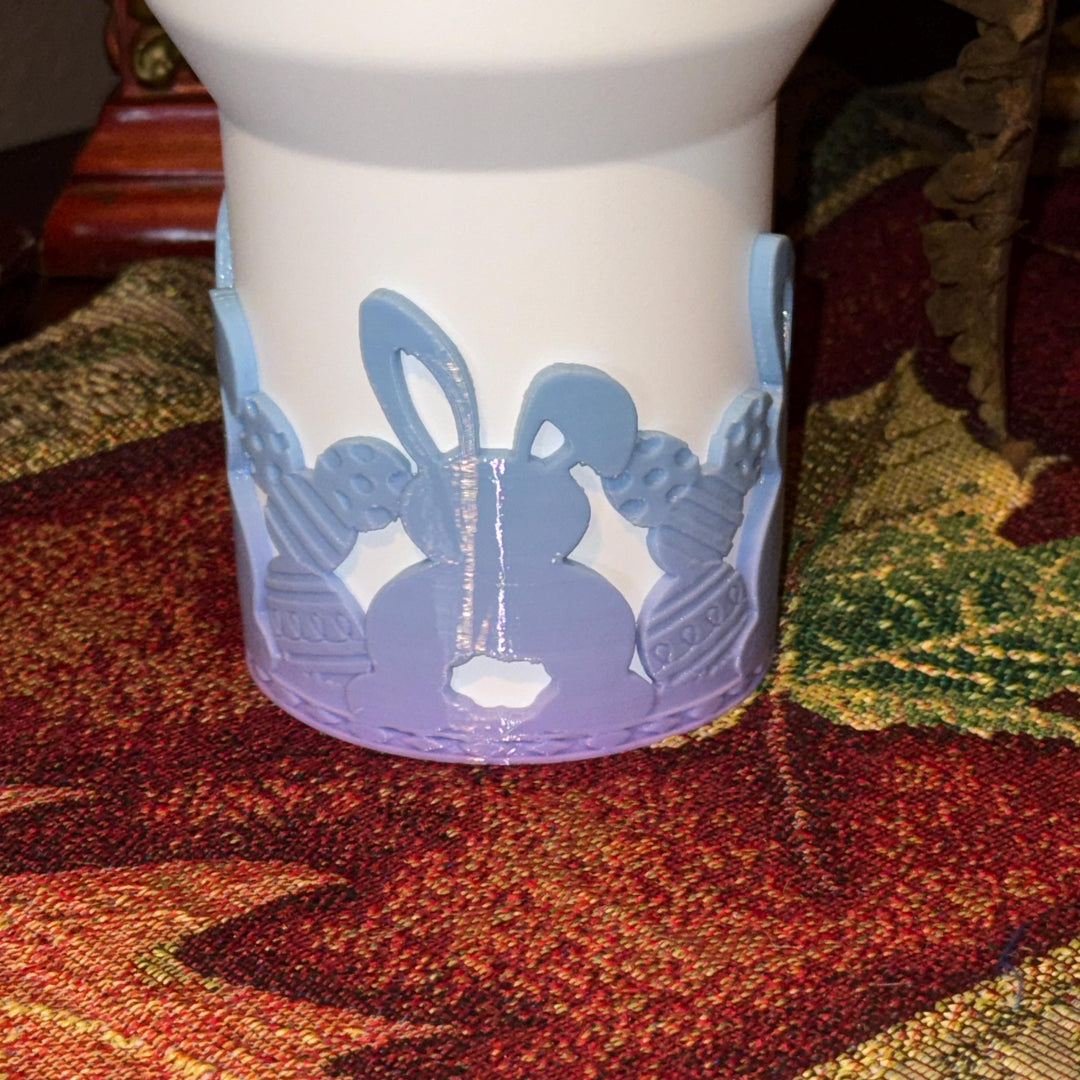 Easter Bunny Tumbler Boot, Tumbler Boot Sleeve, Pastel Easter Bunnies Spring, Fit's Stanley Tumblers, Protective Sleeve