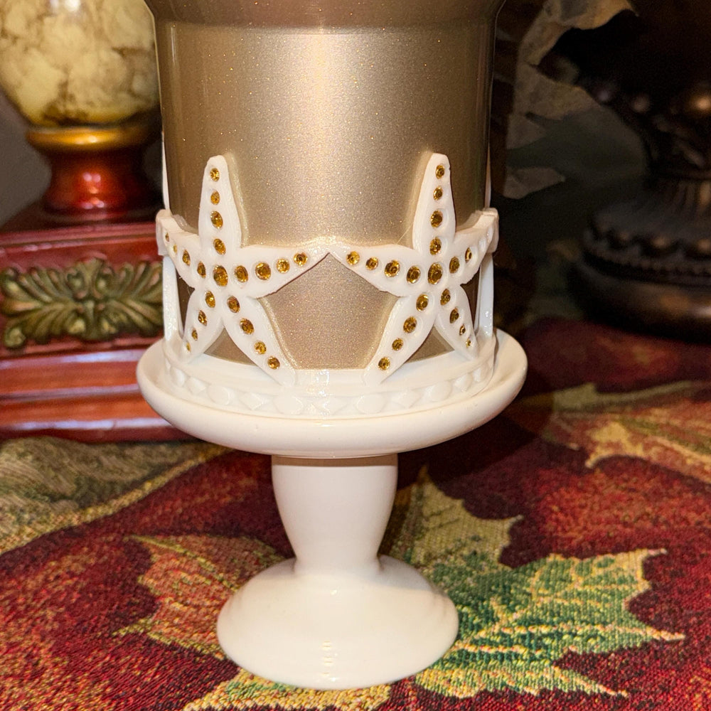 Beautiful Rhinestone Starfish Tumbler Boot, Cup Boot Sleeve, fits your Stanley and HydroJug Tumblers, Unique Gift for Summer, Customize