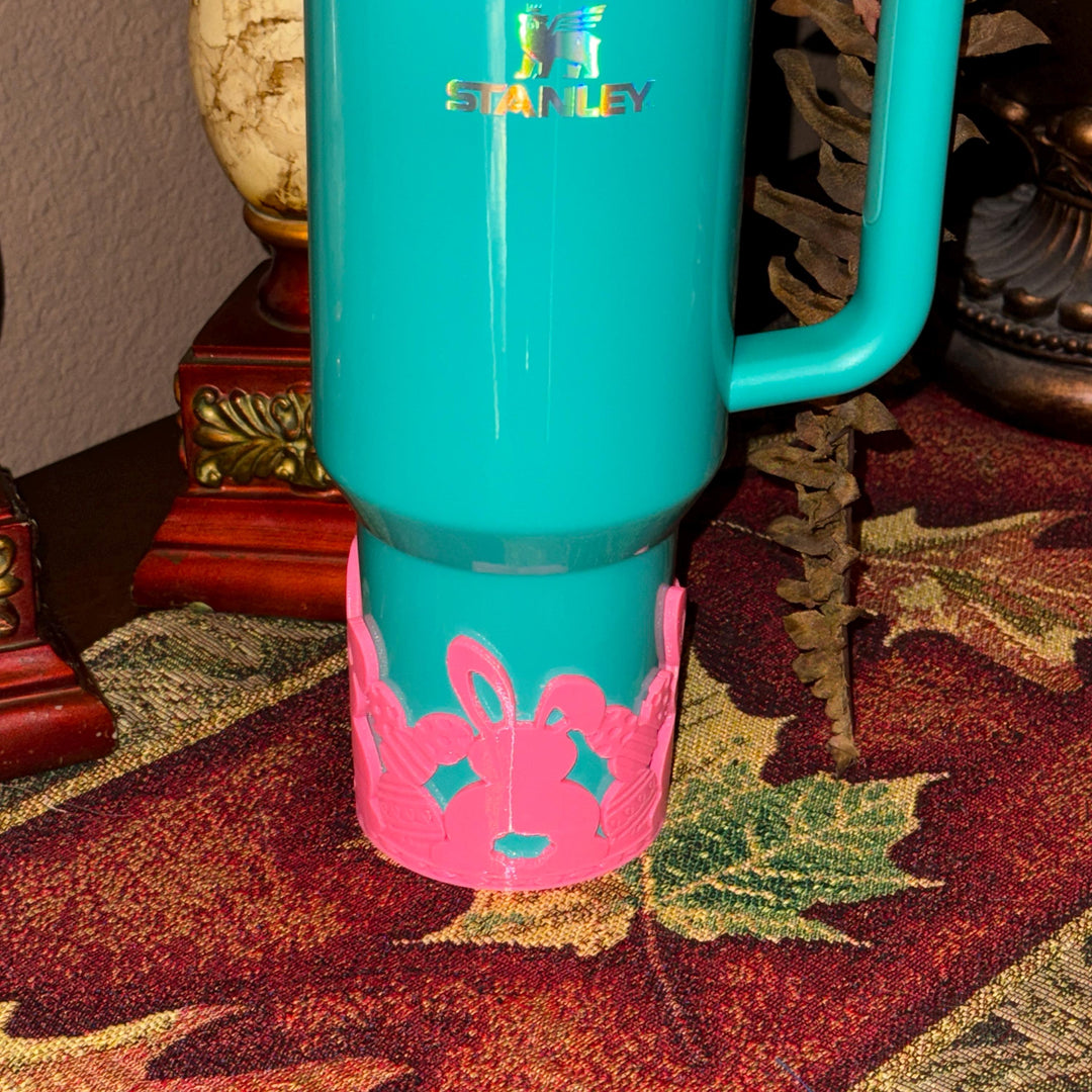 Easter Bunny Tumbler Boot, Tumbler Boot Sleeve, Pastel Easter Bunnies Spring, Fit's Stanley Tumblers, Protective Sleeve