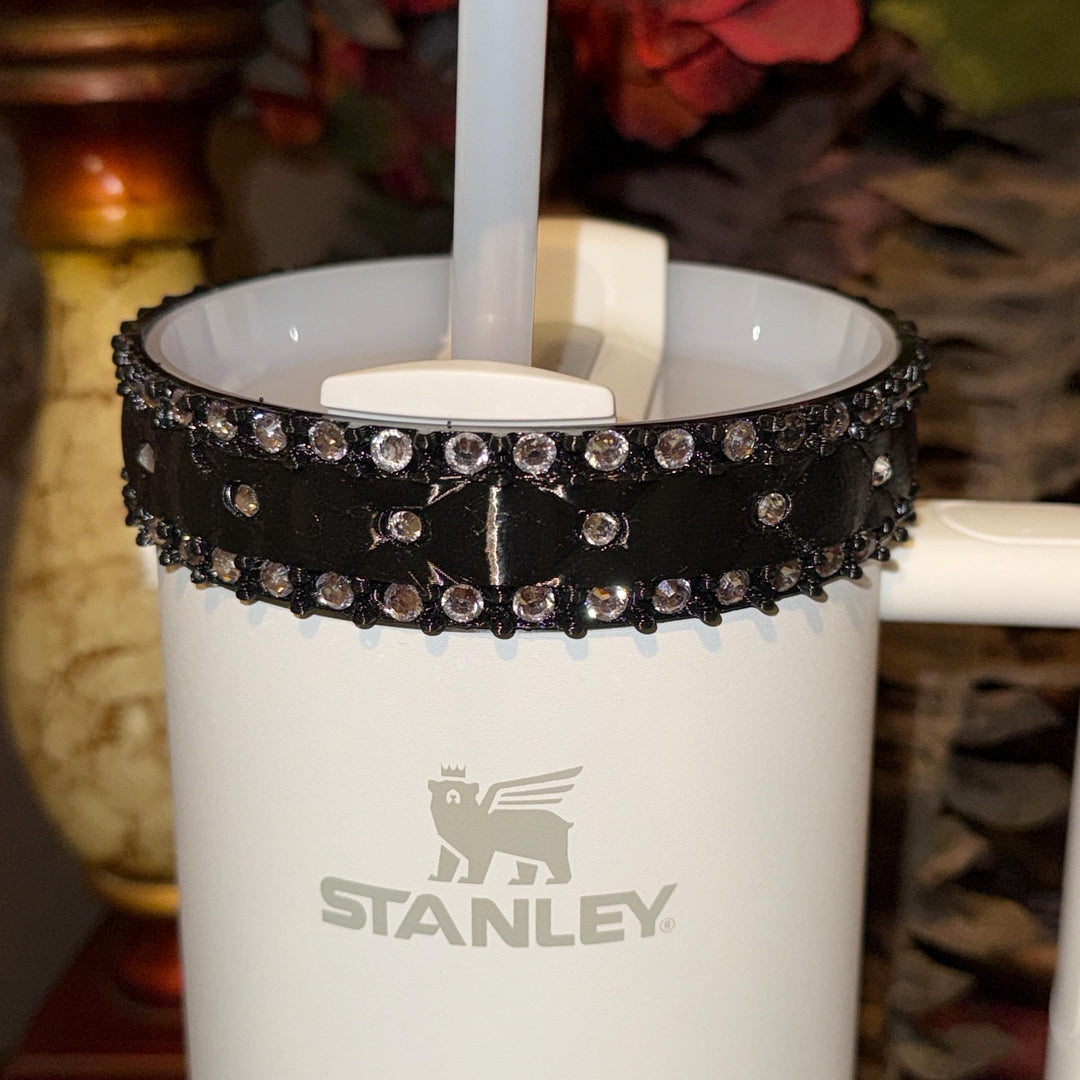 Red and Silver Fancy Mini Rhinestone Royal Princess Accessory Collection for Stanley tumblers, Best Seller, Boot Halo Bangle Straw Topper