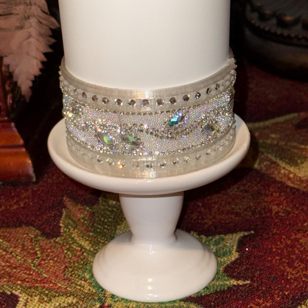 Flat Fancy Rhinestone Tumbler Princess Collection emblished with colorful rhinestones, Stanley tumbler accessories, unique gift, silver