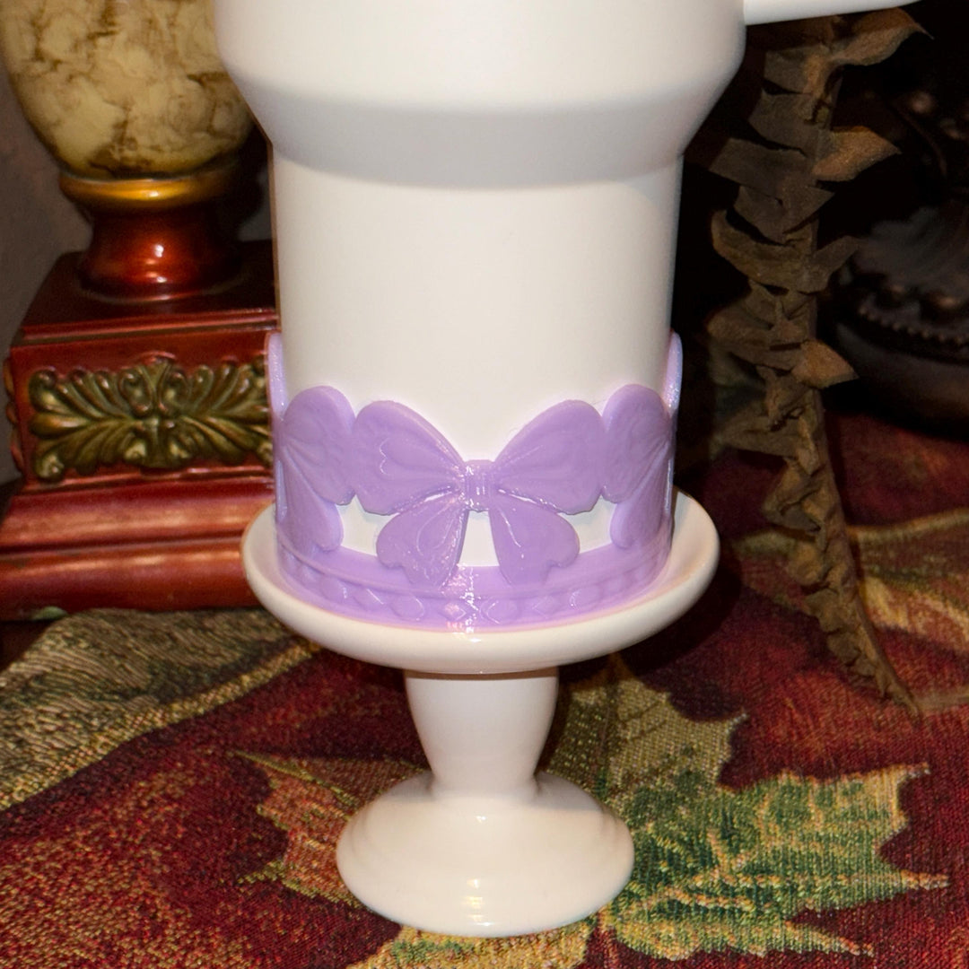 Detailed Ribbon Bow Tumbler Boot, Tumbler Boot Cup Sleeve, Princess Bow, Fit's Love Shack Fancy Stanley, Tumbler Accessories, BEST SELLER