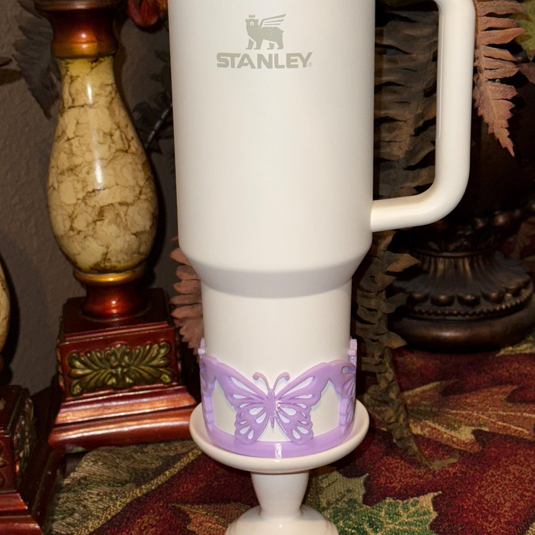 Beautiful Butterfly Tumbler Boot, Tumbler Boot Sleeve, fits your Stanley Tumblers, Unique Gift for Spring