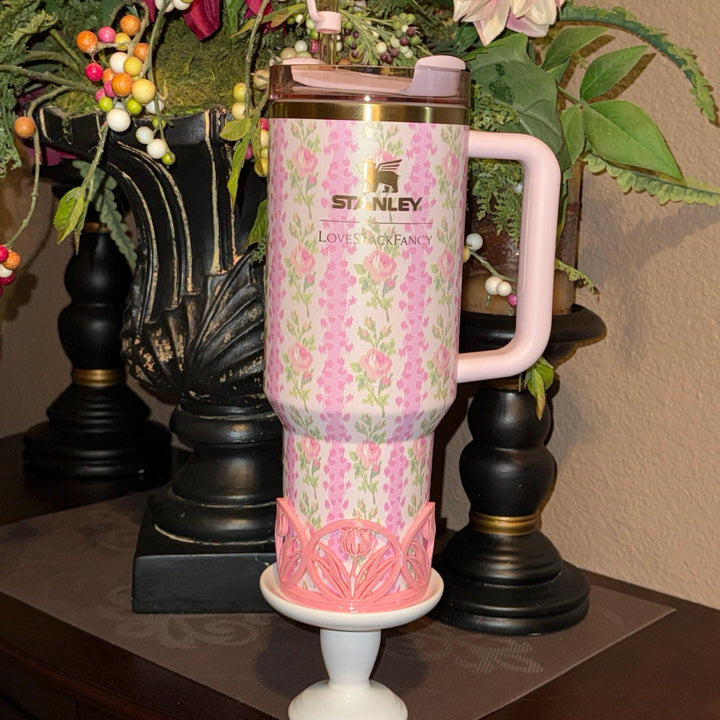 Beautiful Spring Tulip Tumbler Boot, Tumbler Boot Sleeve, fits your Stanley Tumblers, Unique Gift for Spring Easter