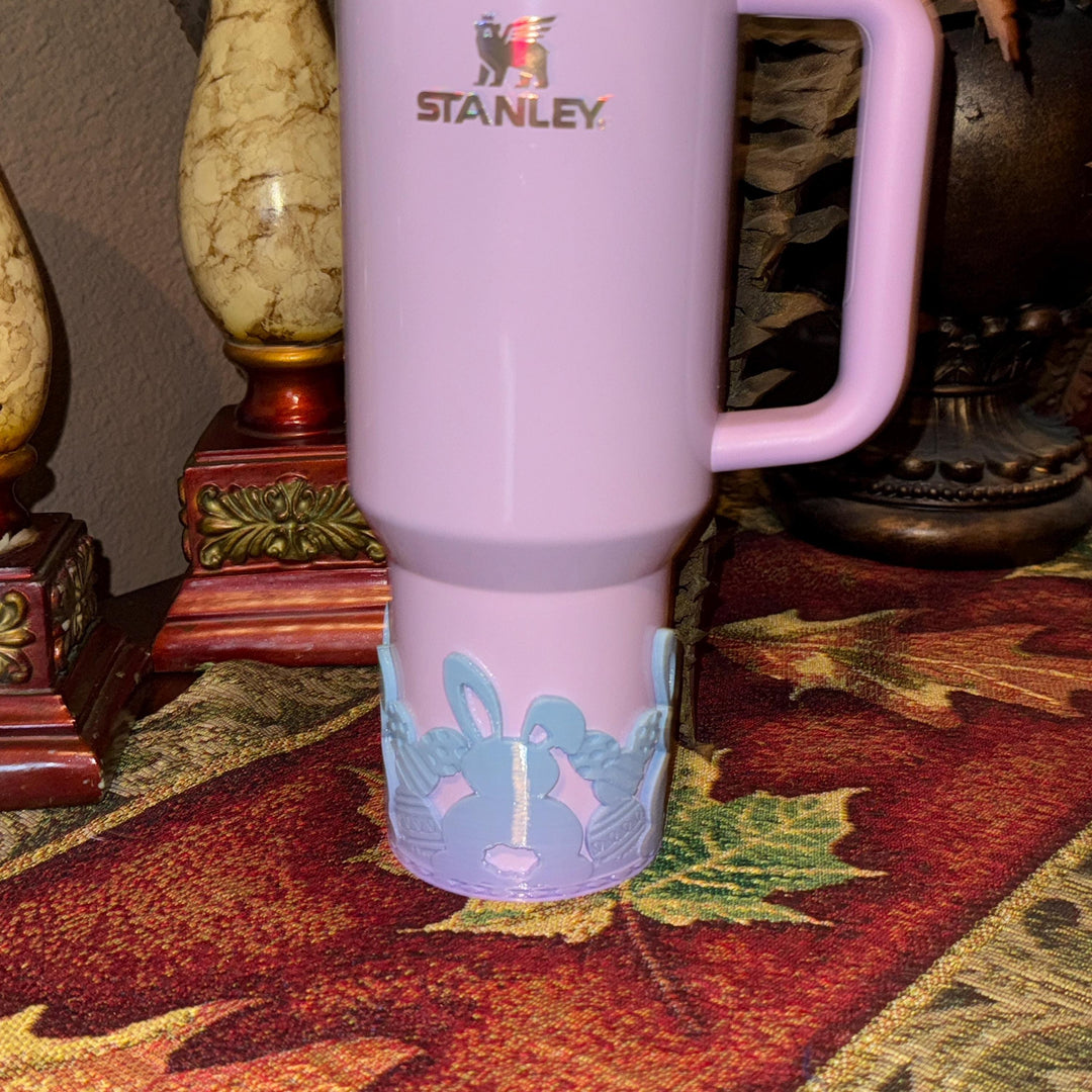 Easter Bunny Tumbler Boot, Tumbler Boot Sleeve, Pastel Easter Bunnies Spring, Fit's Stanley Tumblers, Protective Sleeve