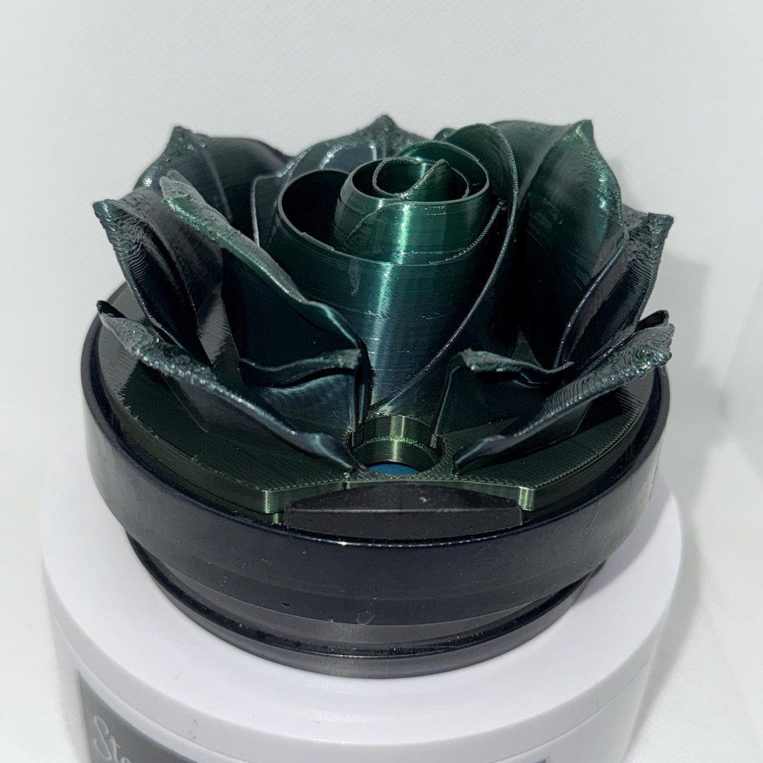 Dark Green Fancy Rose tumbler topper, fits your Stanley Tumbler, HOT SELLER