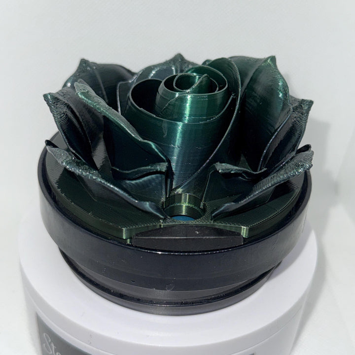 Dark Green Fancy Rose tumbler topper, fits your Stanley Tumbler, HOT SELLER