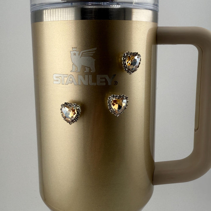 Rhinestone Bow or Rose Tumbler Charm Embelishment Magnets, Tumbler Accessories, magnetic Stanley decor, locker, refrigerator, unique gift