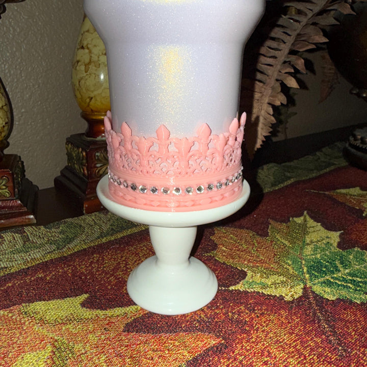 Pink Rhinestone Queen Crown Tumbler Boot, Tumbler Boot Sleeve, Princess Crown Boot, fits your Stanley Tumblers, multiple colors BEST SELLER