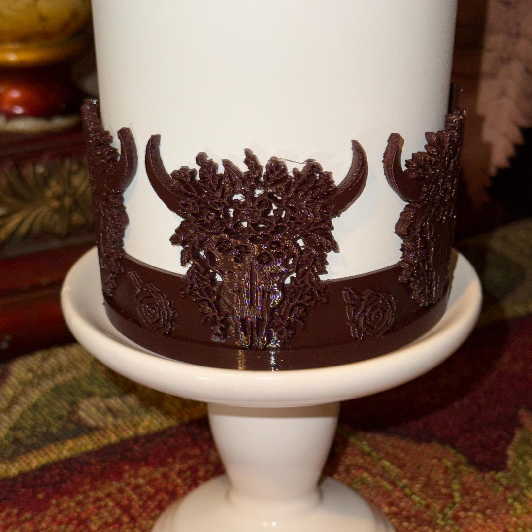 Bull Horns with Flowers Tumbler Boot, Rodeo Cup Sleeve, fits your Stanley Tumblers, Unique Gift