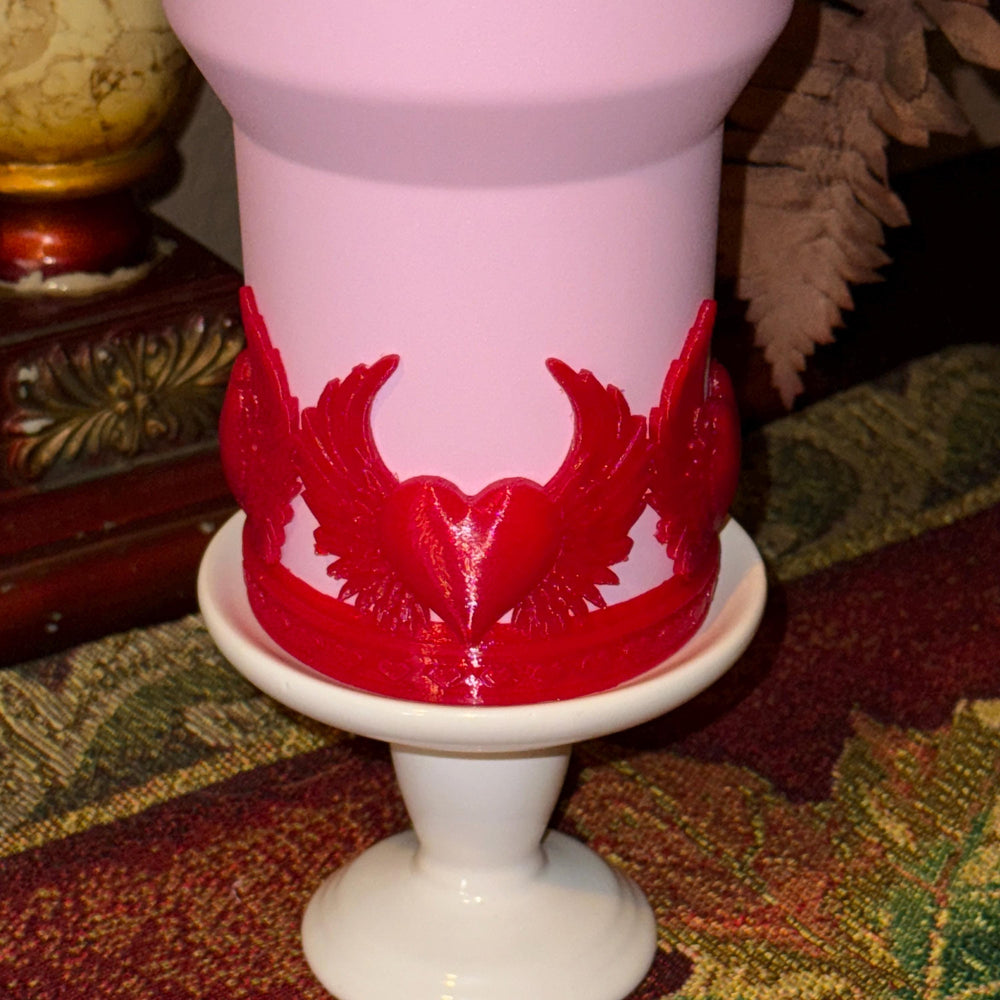 Heart Wings Tumbler Boot, Tumbler Boot Sleeve, fits your Stanley Tumblers, Unique Gift for 20 oz 30 oz 40 oz Stanley Tumblers