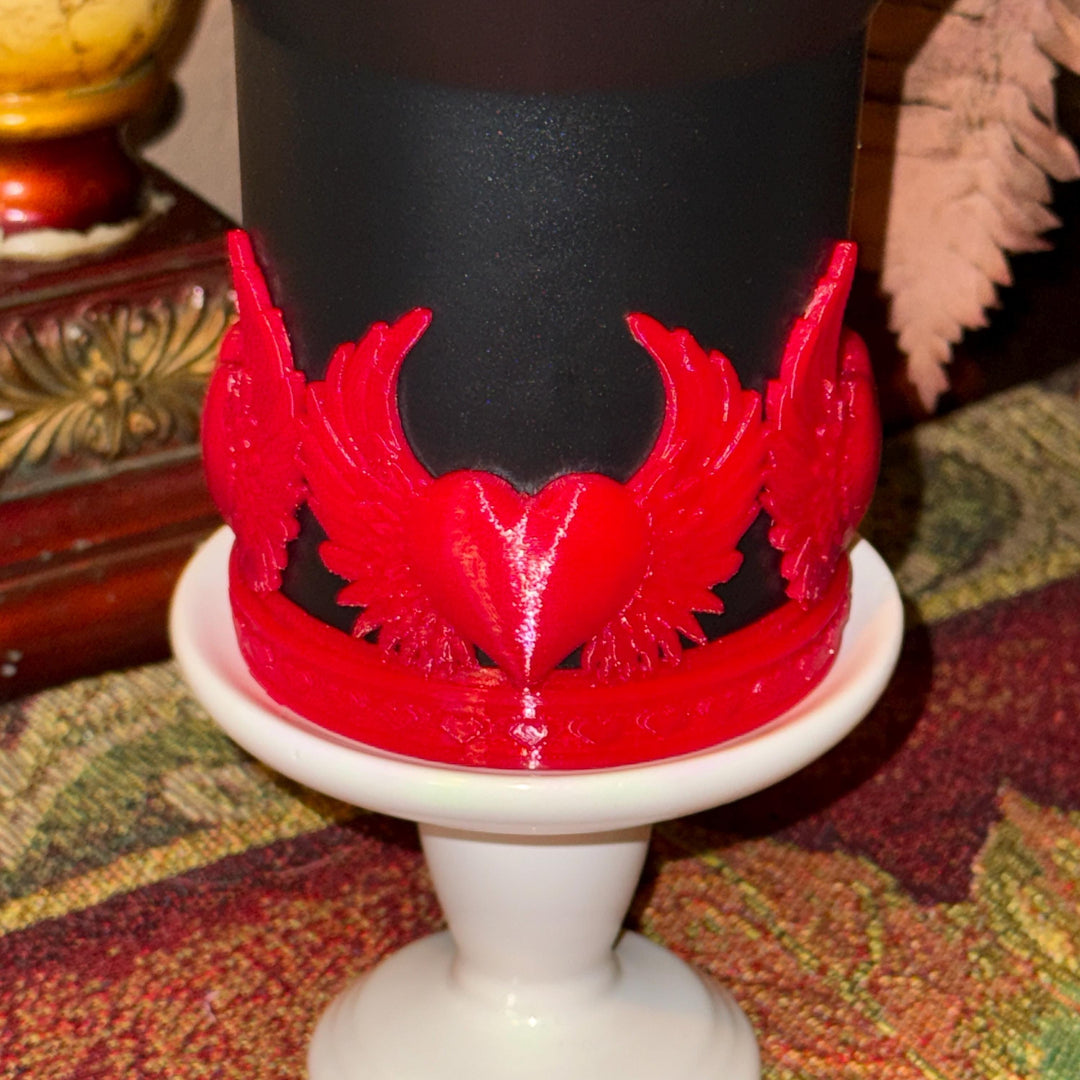 Heart Wings Tumbler Boot, Tumbler Boot Sleeve, fits your Stanley Tumblers, Unique Gift for 20 oz 30 oz 40 oz Stanley Tumblers