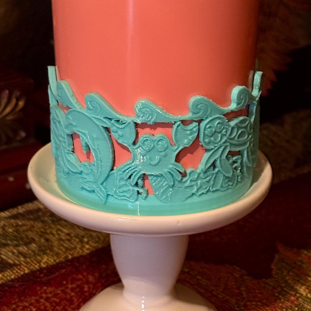 Adorable Sea Life Tumbler Boot, Tumbler Boot Sleeve, Crab Dolphin Turtle Shells waves, Fit's Stanley and Hydrojug Tumbler, Protective Sleeve