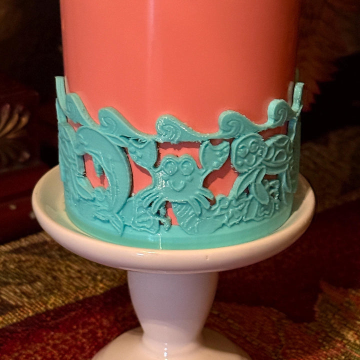 Adorable Sea Life Tumbler Boot, Tumbler Boot Sleeve, Crab Dolphin Turtle Shells waves, Fit's Stanley and Hydrojug Tumbler, Protective Sleeve