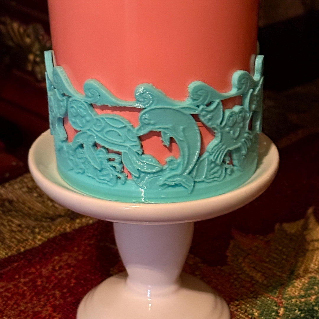 Adorable Sea Life Tumbler Boot, Tumbler Boot Sleeve, Crab Dolphin Turtle Shells waves, Fit's Stanley and Hydrojug Tumbler, Protective Sleeve