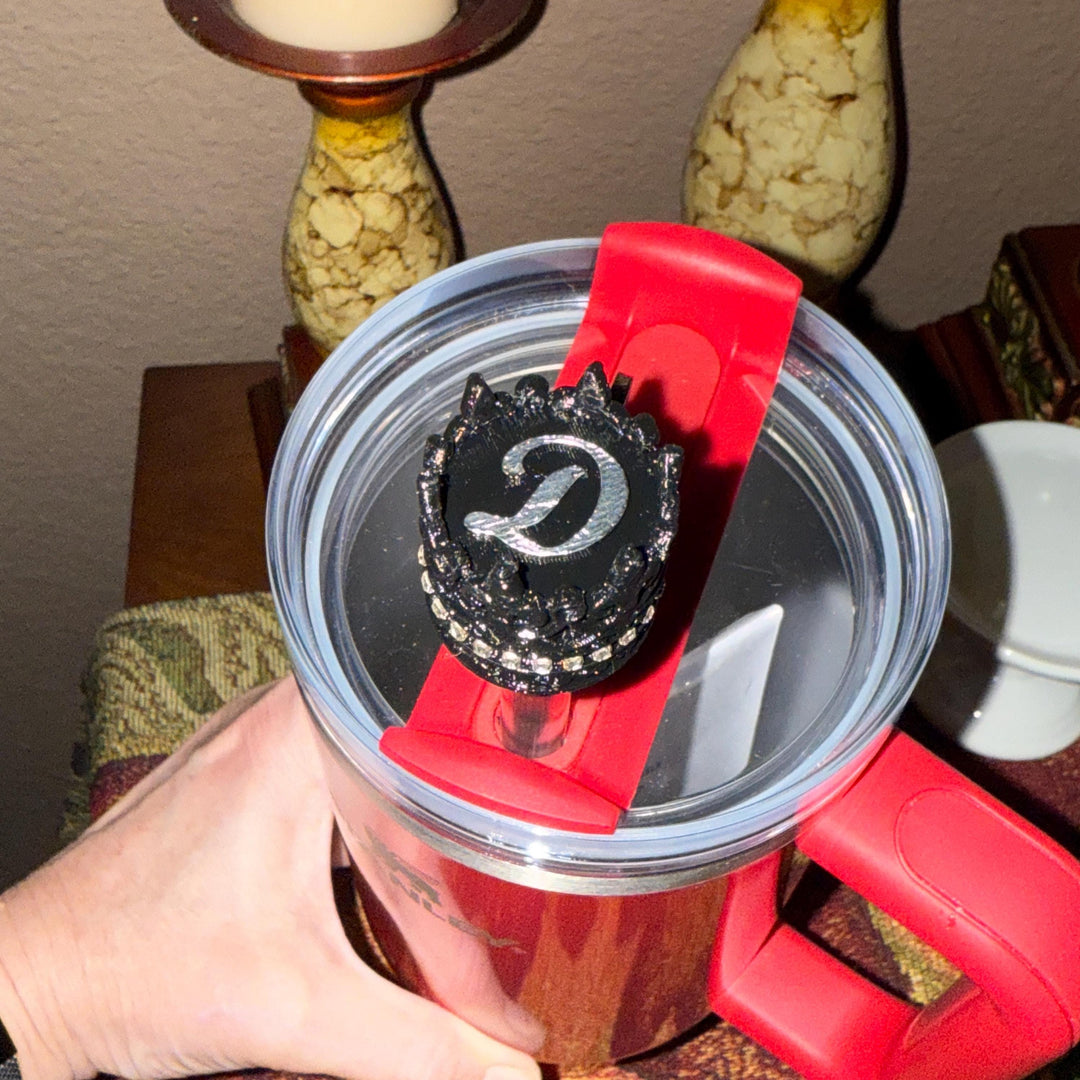 Fancy Rhinestone Crown Straw Topper, straw cover emblished with rhinestones, personalized straw cap, unique gift