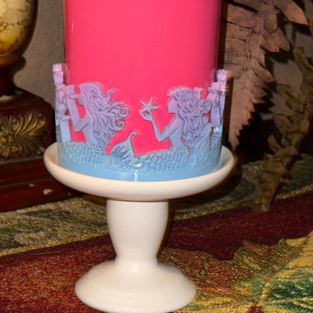 Mermaid Tumbler Boot or Halo, Cup Bangle Sleeve, summer beach themed cup sleeve, Fit's Stanley Tumblers, Protective Sleeve
