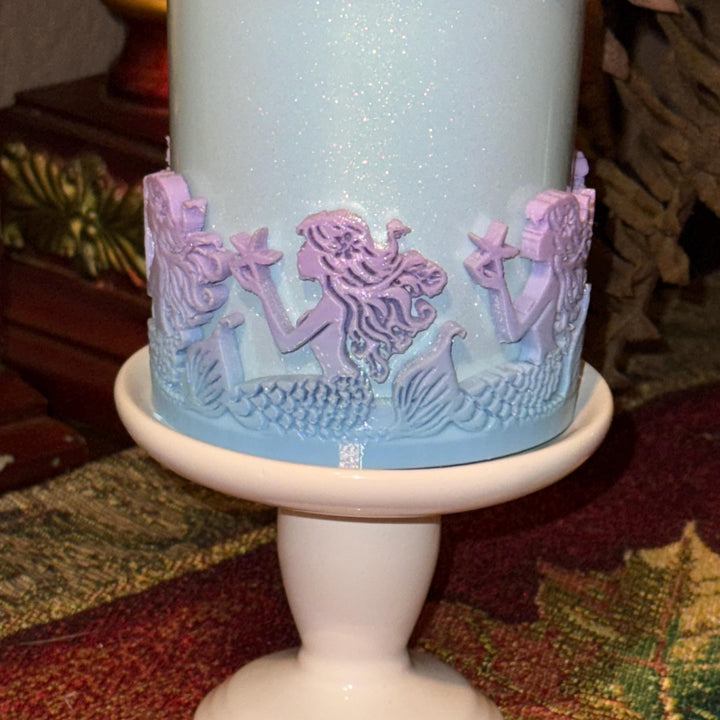Mermaid Tumbler Boot or Halo, Cup Bangle Sleeve, summer beach themed cup sleeve, Fit's Stanley Tumblers, Protective Sleeve