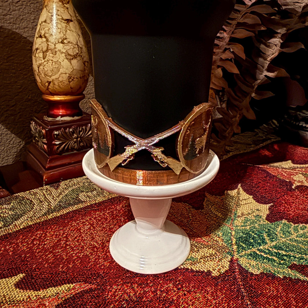 Deer Hunting Tumbler Boot, Fathers Day, fits your 20/30 oz 40 oz Stanley Tumblers, Unique Gift, brown and gold matching colors