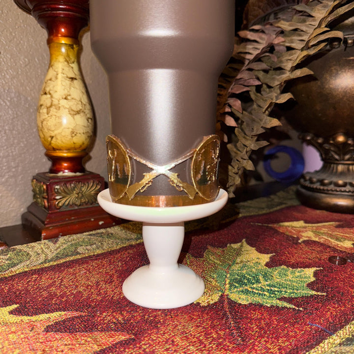 Deer Hunting Tumbler Boot, Fathers Day, fits your 20/30 oz 40 oz Stanley Tumblers, Unique Gift, brown and gold matching colors