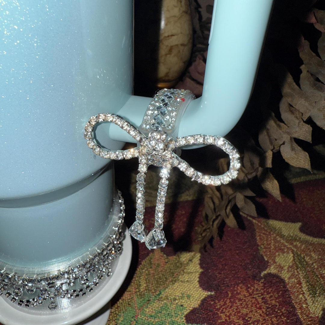 Fancy Diamond Princess Queen Tumbler Boot, Halo, Deluxe Crown, handle charm and Straw Topper Collection, fits Stanley Tumblers, Unique Gift