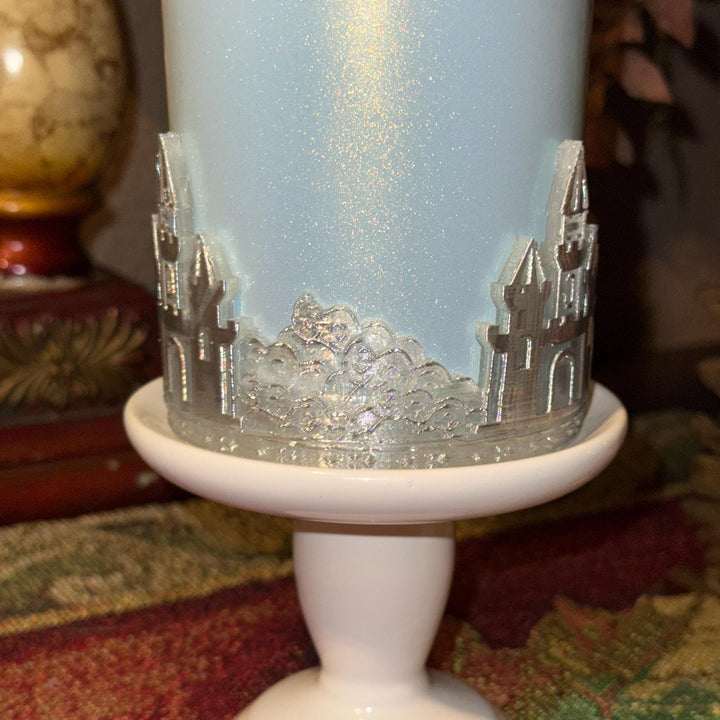 Fancy Castle for Princess Queen Tumbler Boot and Straw Topper, fits Stanley, Coldest and HydroJug Tumblers, Unique Gift, Ice Frost Castle