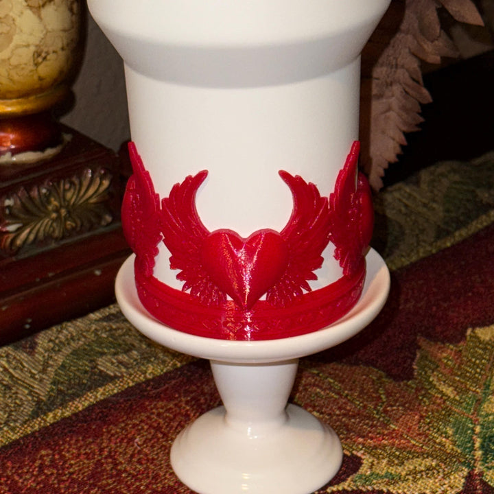Heart Wings Tumbler Boot, Tumbler Boot Sleeve, fits your Stanley Tumblers, Unique Gift for 20 oz 30 oz 40 oz Stanley Tumblers