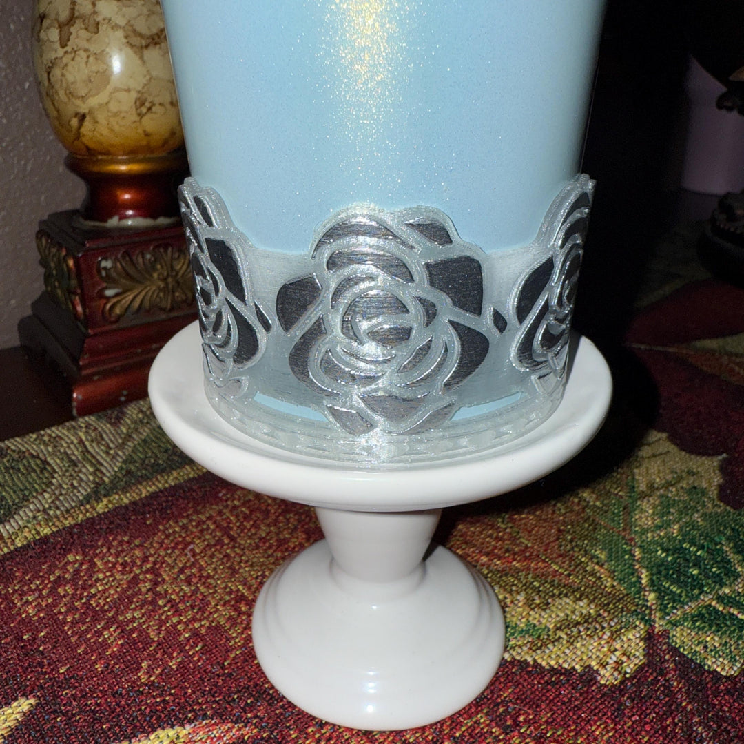 Silver Detailed Clear Rose Tumbler Boot, Tumbler Boot Sleeve, Princess Rose, Fit's Stanley Tumblers, Protective Sleeve, HOT SELLER